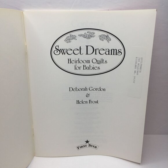 Vintage 1995 Sweet Dreams: Heirloom Quilts Babies Gordon Frost 17 Quilt Patterns - Picture 2 of 10